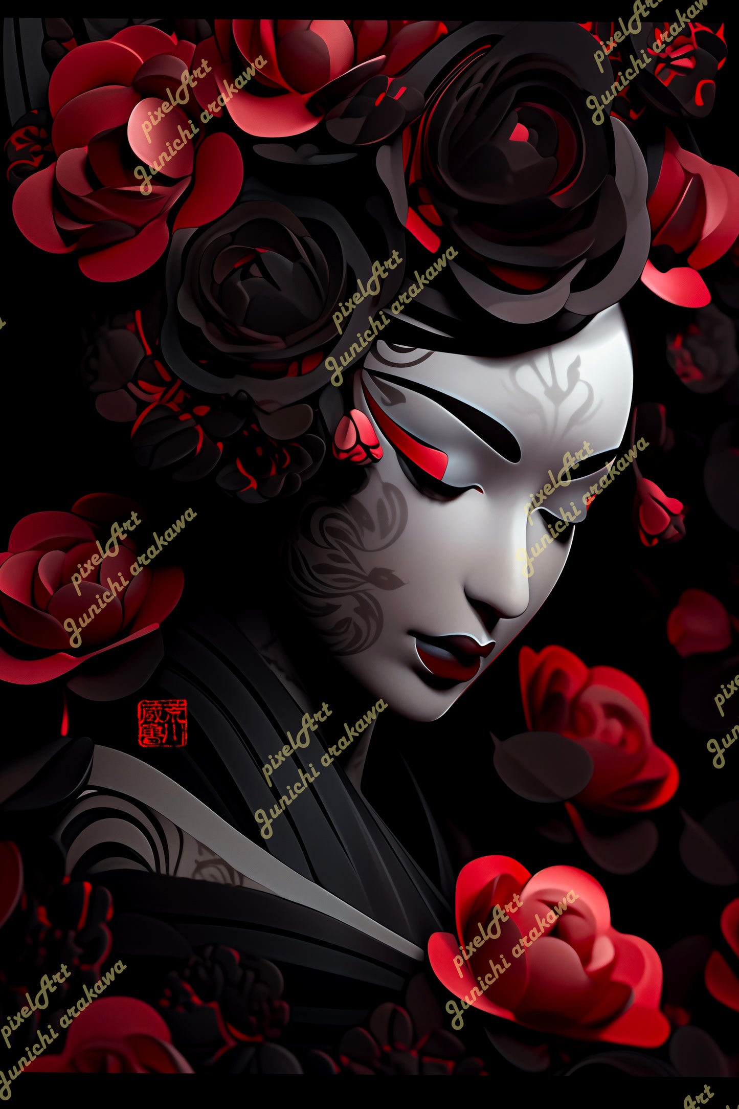 Dark Rose Geisha