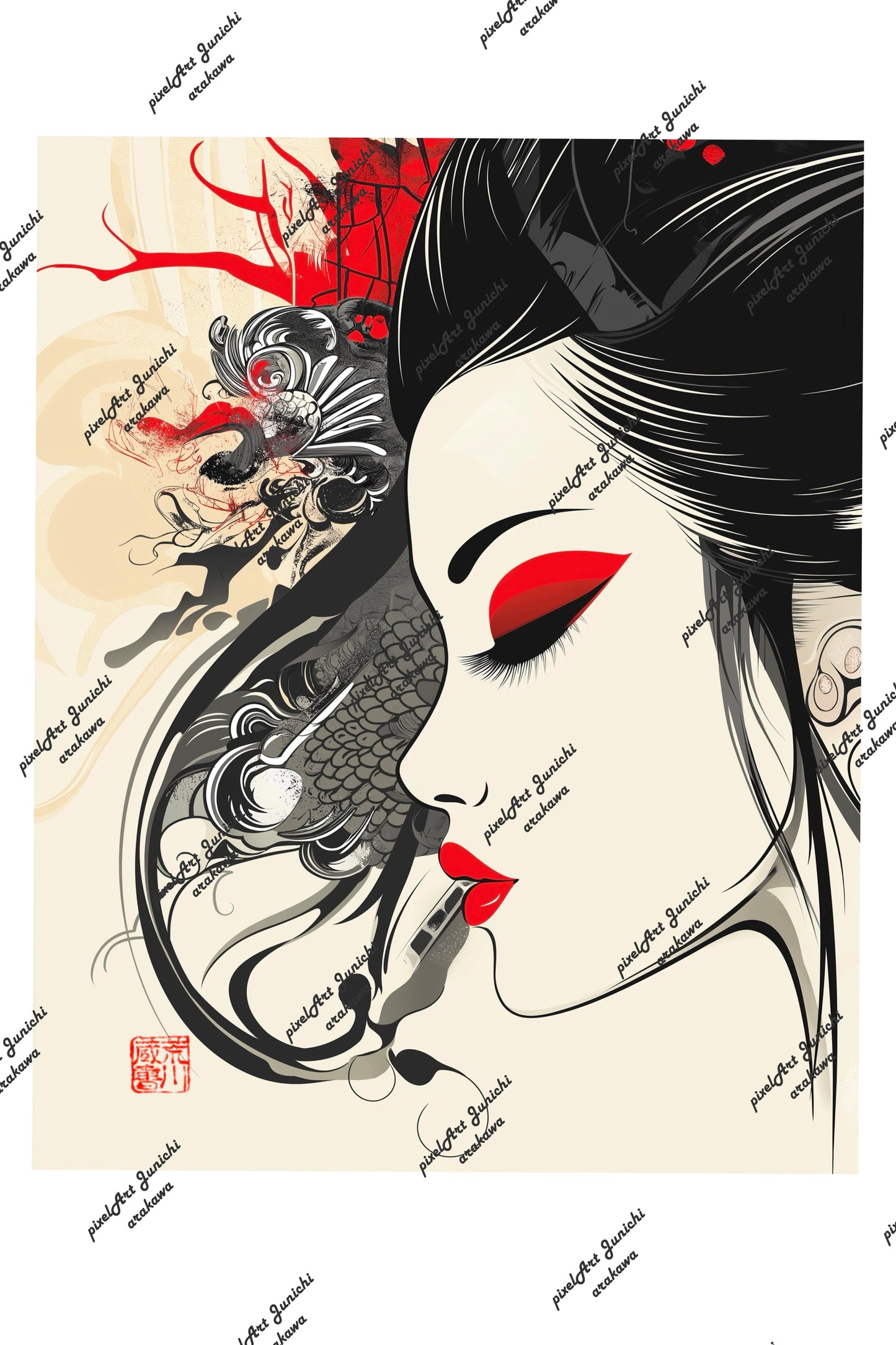 Geisha Art Deco