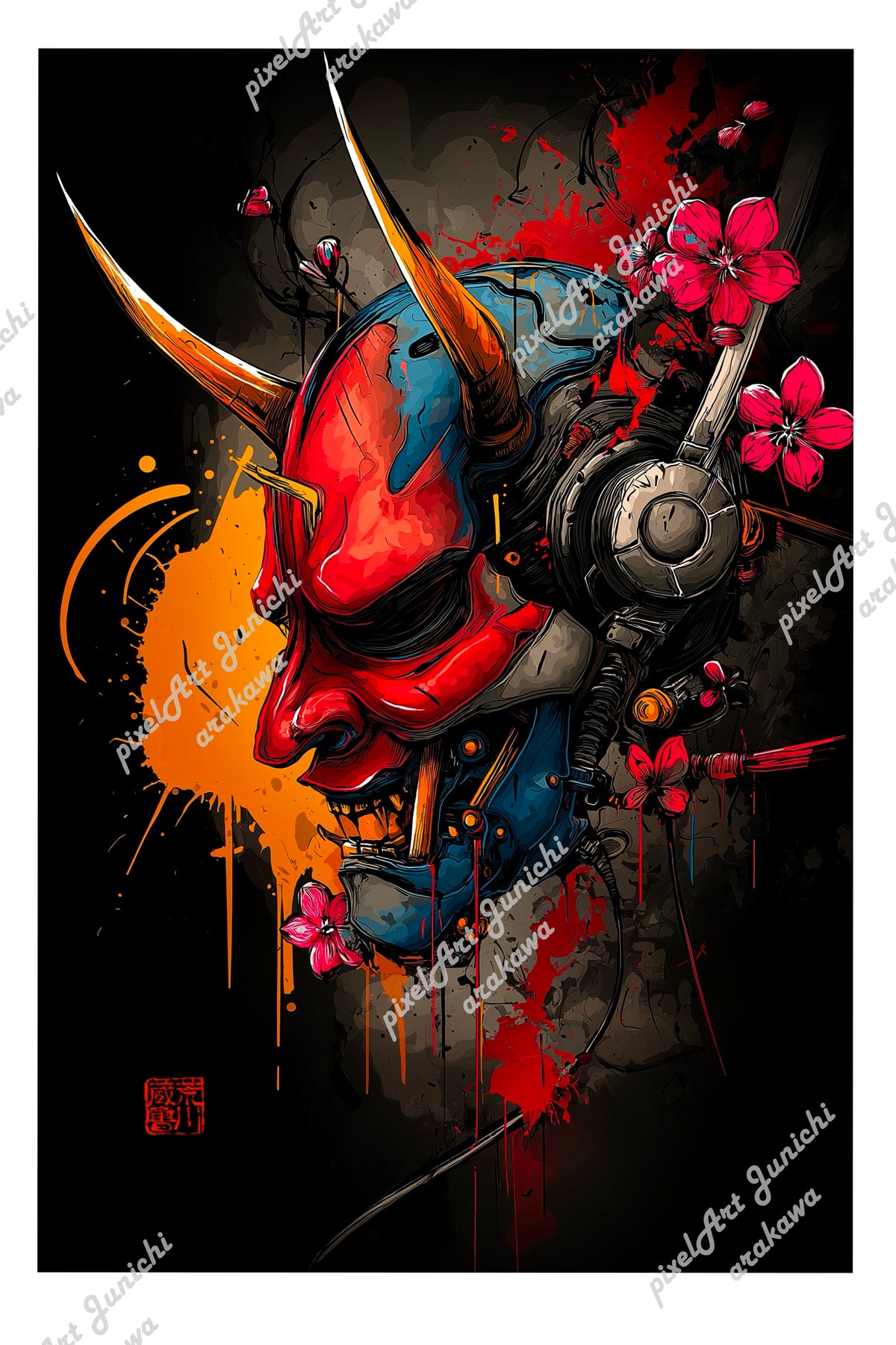 Red Hannya Left