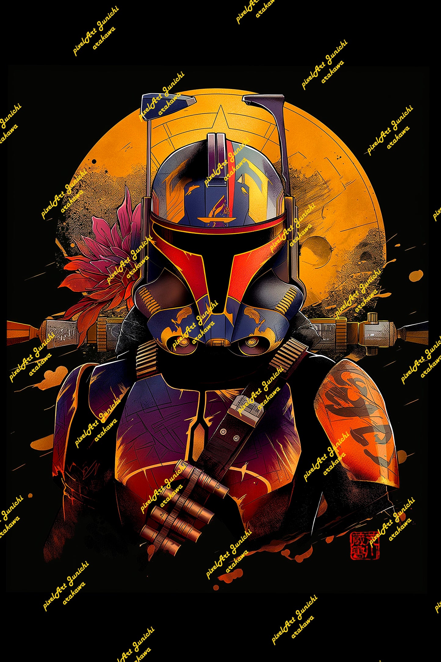 Colored Mando Mask