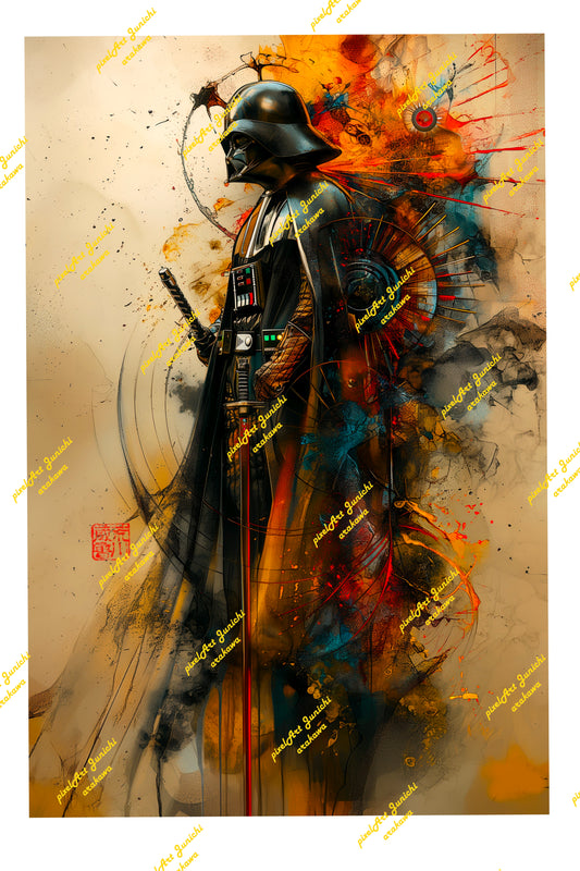 Darth watercolor Samurai 2