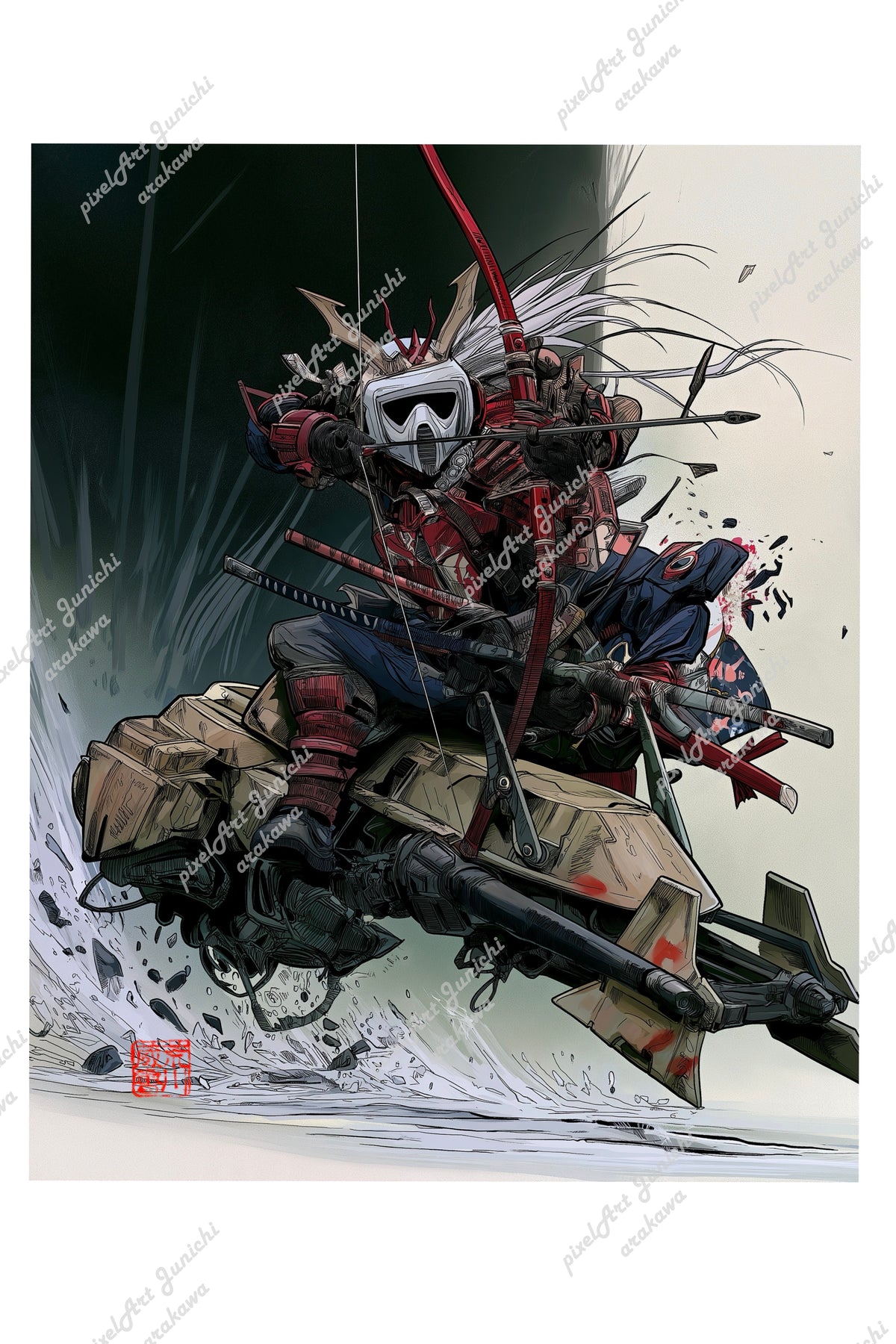 Warrior on speeder