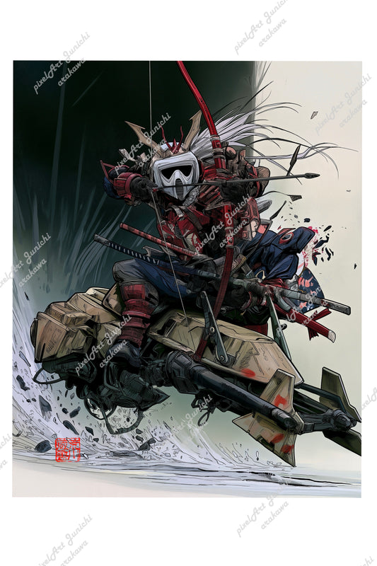 Warrior on speeder